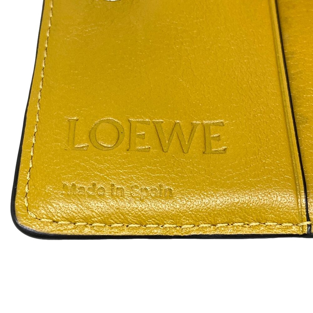 Loewe Compact Zip Wallet Bifold Wallet Brown Yellow - Picture 5 of 7